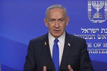 Bombardeio em uma igreja em Gaza, causou três mortes pela manhã -  (crédito: GPO/AFP)