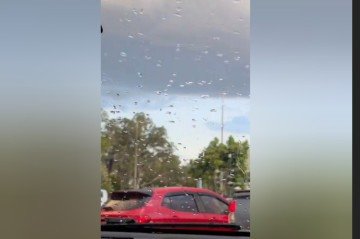 Brasilienses registram chuvas no DF -  (crédito: Material cedido ao Correio)