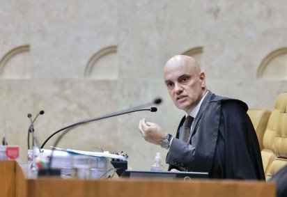 As empresas alegam que Moraes praticou censura ao determinar a suspensão de contas em redes sociais -  (crédito: Fellipe Sampaio/STF)
