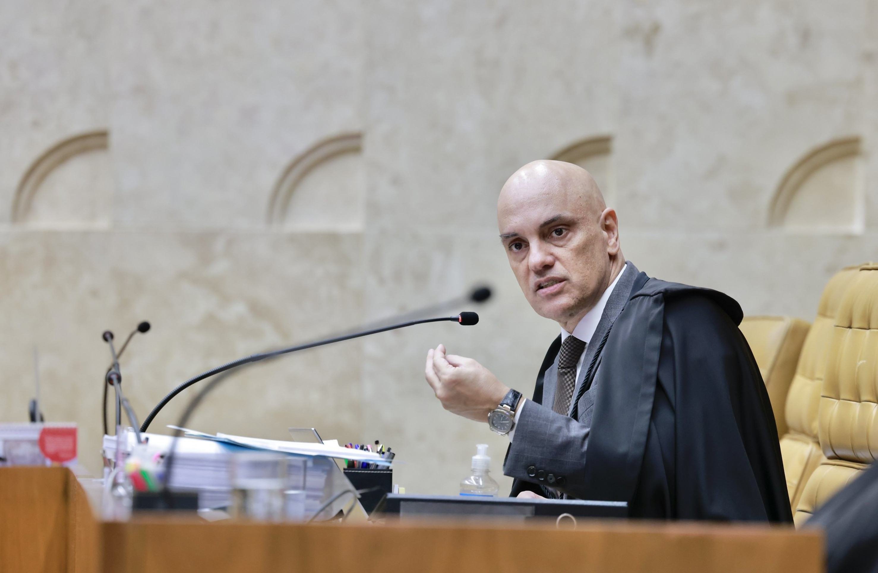 Moraes, que já era relator nas ADIs propostas pelos partidos, agora será o responsável também pela ADC apresentada pela União -  (crédito: Fellipe Sampaio/STF)