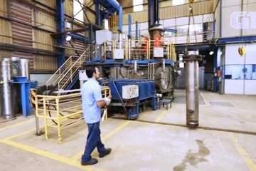O nióbio produzido, atualmente, em Minas Gerais pela mineração CBMM é exportado para mais de 50 países, em maior potencial para atender empresas siderúrgicas -  (crédito: Reprodução de vídeo G1)