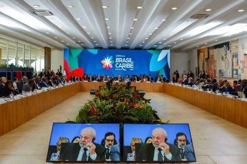 Declaração do presidente ocorreu após reunião com 16 países da Comunidade do Caribe, realizada nesta sexta (13/6) no Itamaraty

 -  (crédito:  Ricardo Stuckert / PR)