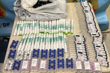 Homem é preso no Aeroporto de Brasília com canetas emagrecedoras ilegais avaliadas em R$ 320 mil -  (crédito: PF)