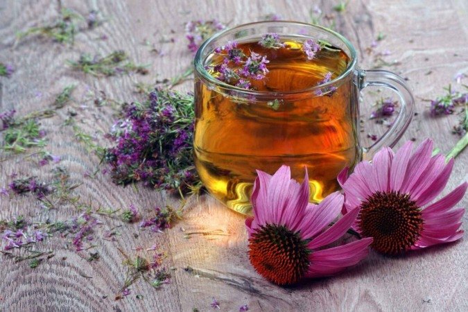 Chá de echinacea com gengibre e limão (Imagem: KRIACHKO OLEKSII | Shutterstock) - (crédito: EdiCase) Chá de echinacea com gengibre e limão (Imagem: KRIACHKO OLEKSII | Shutterstock) - (crédito: EdiCase)
