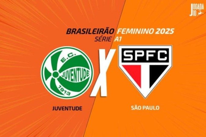 Juventude e São Paulo fazem duelo de opostos pelo Brasileirão Feminino - (crédito: Foto: Arte/Jogada10) Juventude e São Paulo fazem duelo de opostos pelo Brasileirão Feminino - (crédito: Foto: Arte/Jogada10)