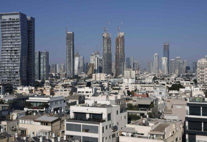 Cidade de Tel Aviv na manhã deste sábado (14/6)    -  (crédito:  AFP)