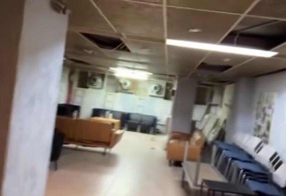 Bunker em hotel abrigou a comitiva: uns optaram por passar a noite no local, enquanto outros voltaram para o quarto -  (crédito: Reprodução Instagram @flaviovalle.rio)