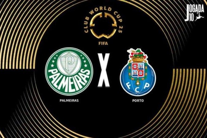 Palmeiras estreia no Mundial de Clubes contra o Porto - (crédito: Foto: Arte/Jogada10) Palmeiras estreia no Mundial de Clubes contra o Porto - (crédito: Foto: Arte/Jogada10)