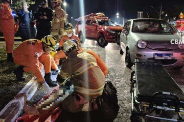 Criança de 11 anos é atropelada em frente à Paróquia João Paulo II, no Mangueiral - (crédito: CBMDF) Criança de 11 anos é atropelada em frente à Paróquia João Paulo II, no Mangueiral - (crédito: CBMDF)