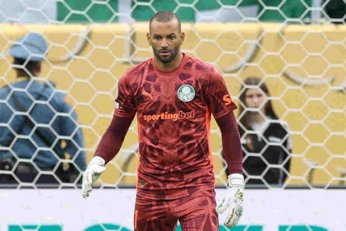 WEVERTON – Atuação muito boa, com pelo menos quatro defesas importantes no primeiro tempo e outras duas na etapa final. Foi um dos melhores em campo. Nota: 8,0 Foto: Cesar Greco/Palmeiras