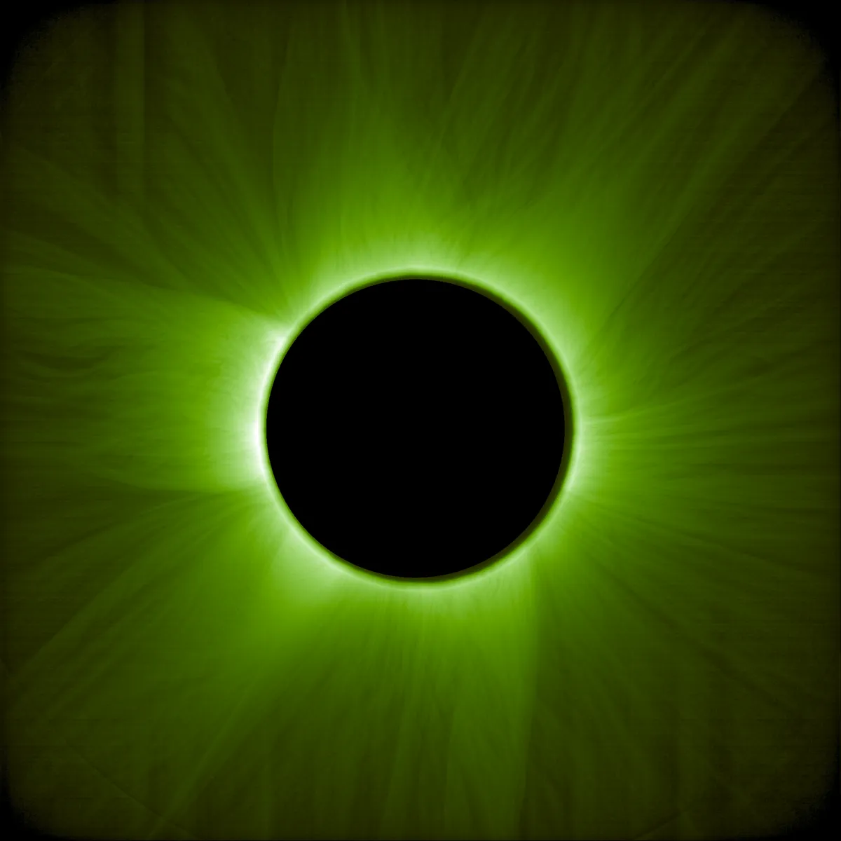 O primeiro eclipse solar artificial, capaz de durar até seis horas -  (crédito: ESA/Proba-3/ASPIICS/WOW algorithm)