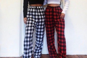 O xadrez faz parte de 
inúmeras estampas em calças -  (crédito: Reprodução/ Pinterest)
