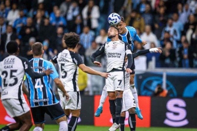 Corinthians ainda não venceu fora de casa no Brasileiro - (crédito: Foto: Lucas Uebel/Grêmio FBPA) Corinthians ainda não venceu fora de casa no Brasileiro - (crédito: Foto: Lucas Uebel/Grêmio FBPA)