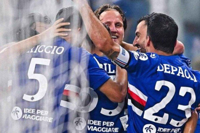 Sampdoria vence e fica próxima de se manter na B da Itália  -  (crédito: Foto: Divulgação / Sampdoria)
