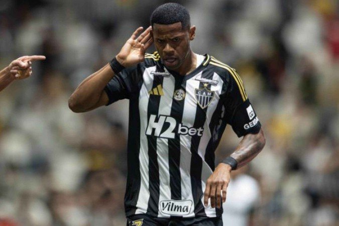 Júnior Santos pelo Atlético Mineiro - (crédito: Pedro Souza / Atletico MG) Júnior Santos pelo Atlético Mineiro - (crédito: Pedro Souza / Atletico MG)