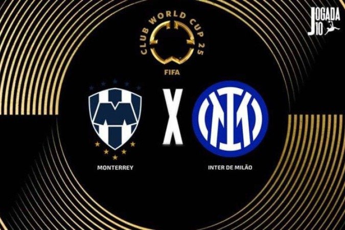 Monterrey e Inter de Milão encerram a primeira rodada do Grupo E do Mundial de Clubes da Fifa, nesta terça-feira (17) - (crédito: Arte: Jogada10) Monterrey e Inter de Milão encerram a primeira rodada do Grupo E do Mundial de Clubes da Fifa, nesta terça-feira (17) - (crédito: Arte: Jogada10)