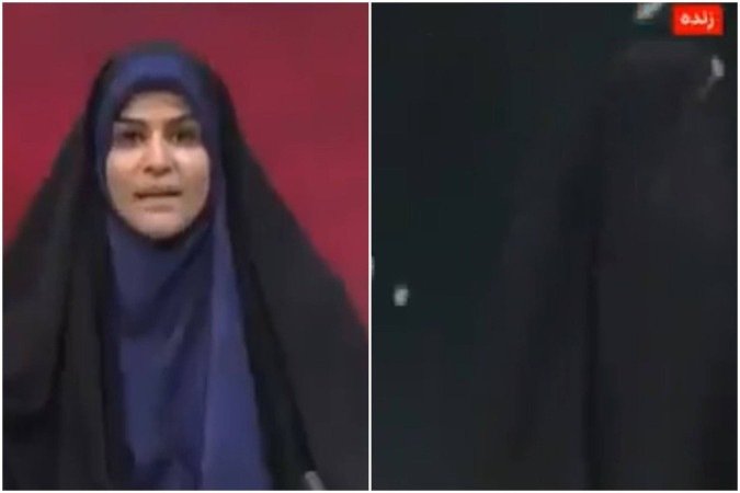 No vídeo que circula nas redes sociais é possível ver o momento em que a apresentadora deixa o estúdio - (crédito: Reprodução/Redes sociais) No vídeo que circula nas redes sociais é possível ver o momento em que a apresentadora deixa o estúdio - (crédito: Reprodução/Redes sociais)