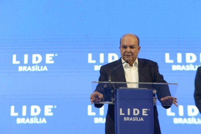 Ibaneis comentou sobre secretários do DF durante almoço do LIDE. - (crédito: Ed Alves) Ibaneis comentou sobre secretários do DF durante almoço do LIDE. - (crédito: Ed Alves)