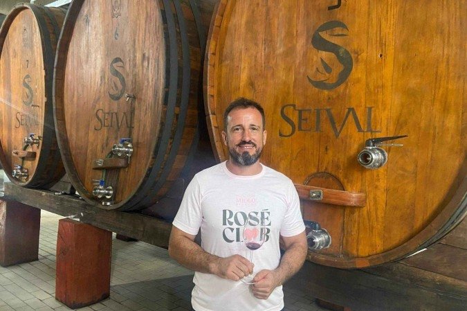 O português Miguel Almeida é enólogo da Vinícola do Seival