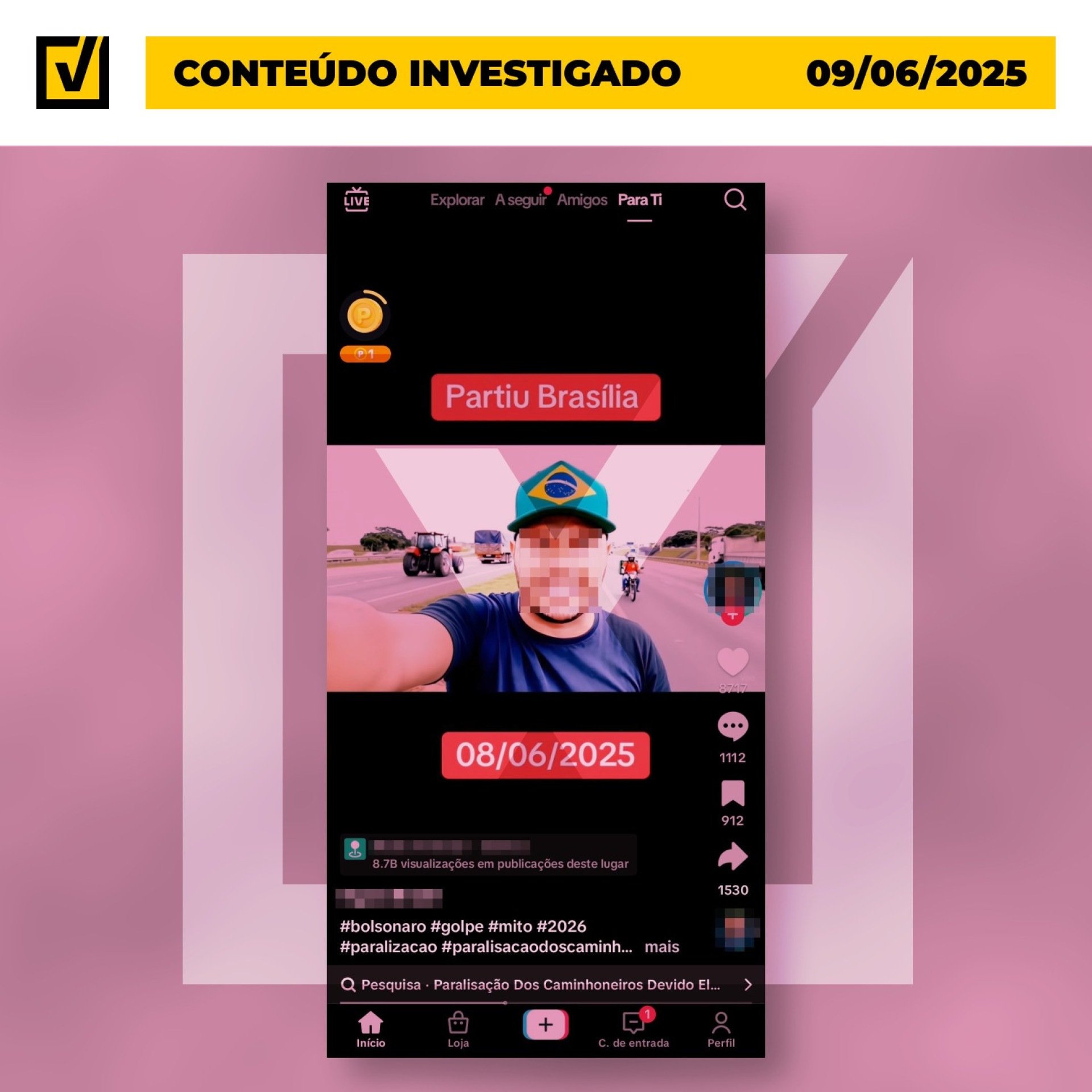 Vídeos com IA tentam convencer sobre falsas paralisações de caminhoneiros