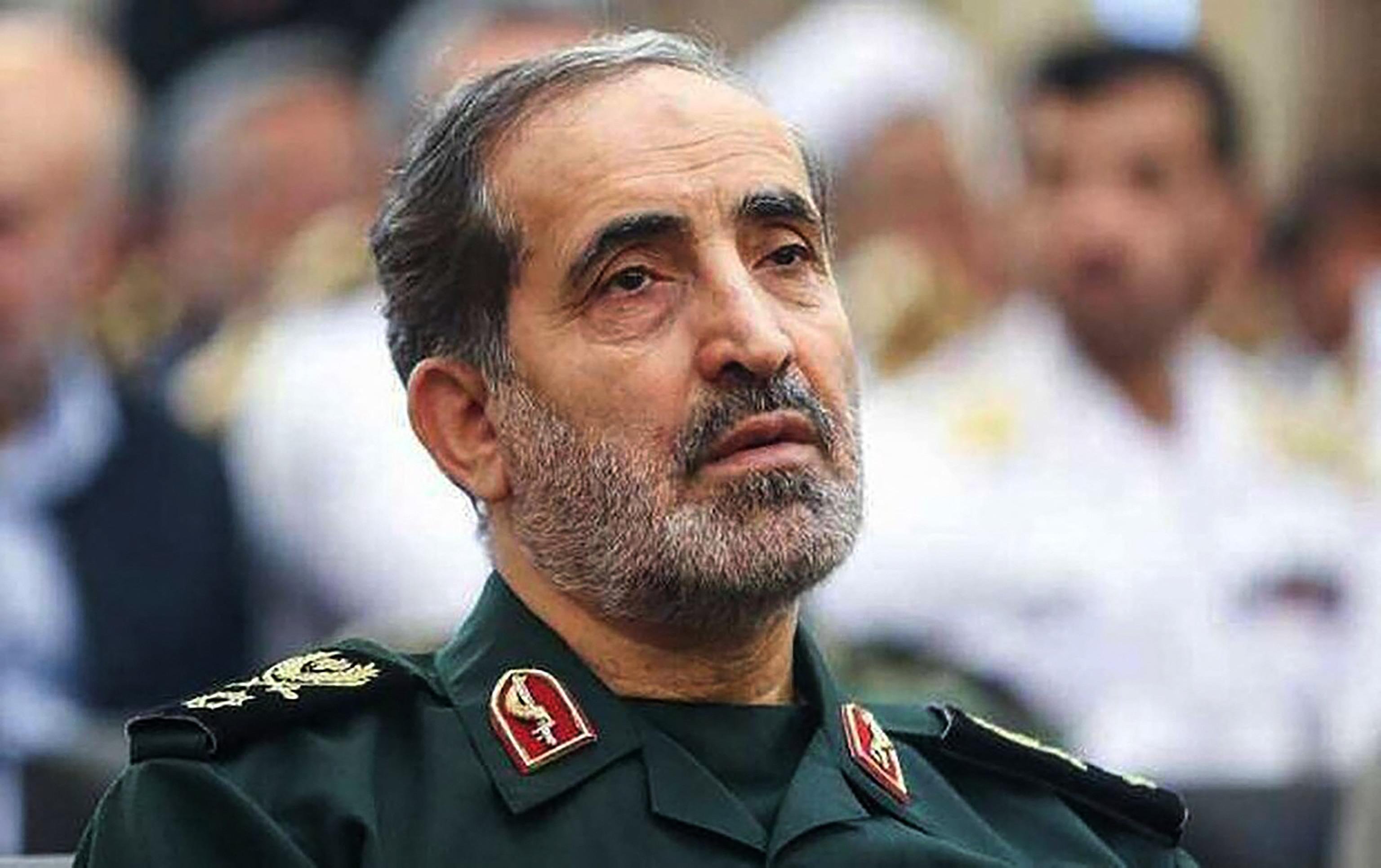 Foto mostra o Major-General Ali Shadmani, da Guarda Revolucionária Iraniana (IRGC), em uma cerimônia oficial em Teerã