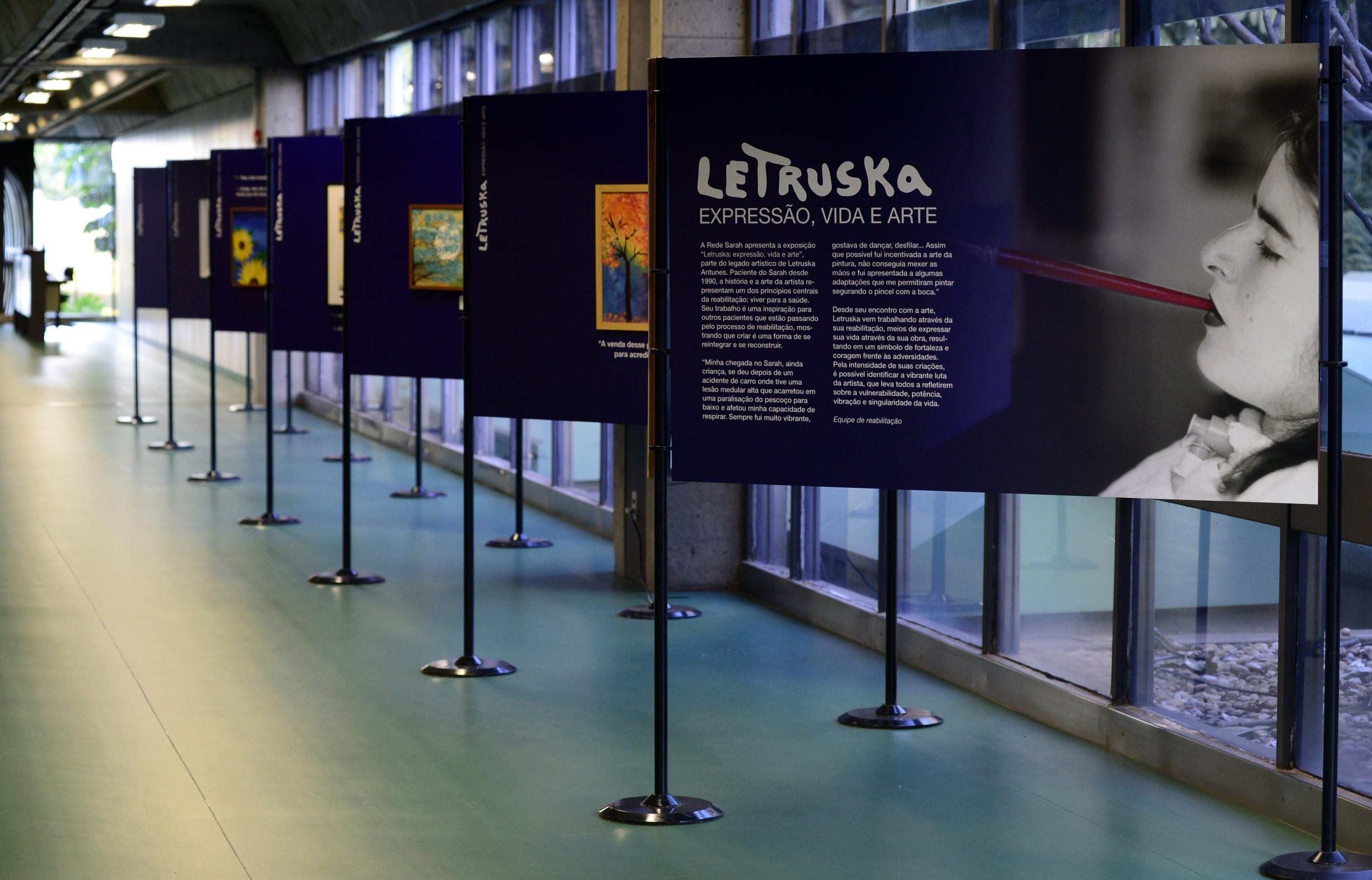  17/06/2025 Crédito: Marcelo Ferreira/CB/D.A Press. Brasil. Brasília - DF - Hospital Sarah, exposição da artista plástica Letruska.