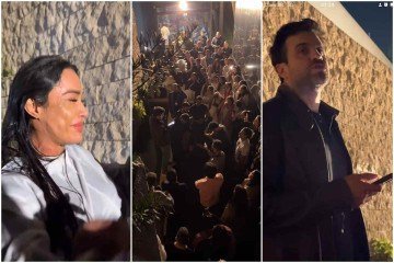 Pablo Marçal lidera cerimônia que mistura religião e motivacional durante a madrugada; Entre as pessoas batizadas estão a musa fitness Gracyanne Barbosa  -  (crédito: Reprodução Instagram @pablomarçal)