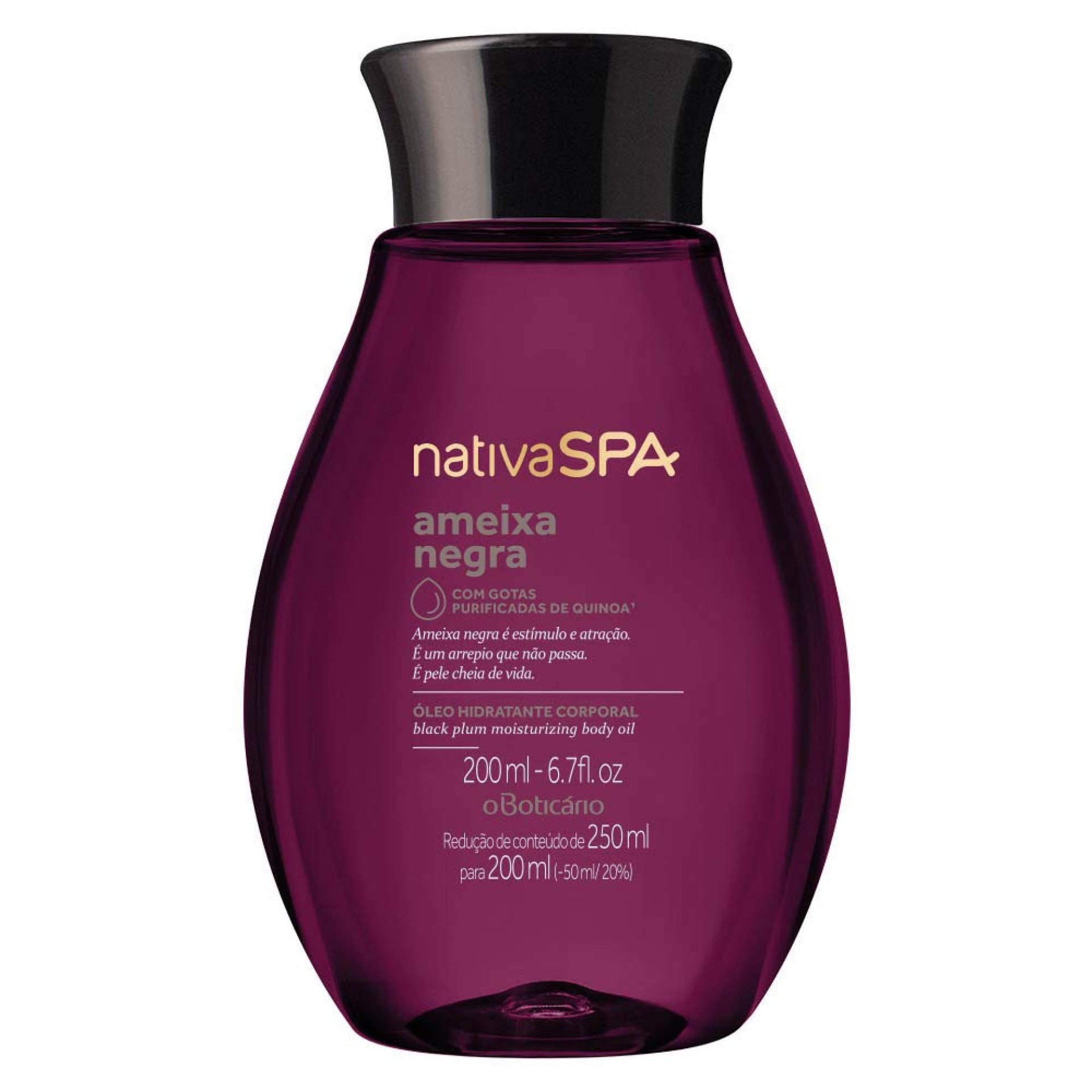 Óleo Hidratante Corporal Nativa Spa Ameixa Negra - 200ml (R,90)