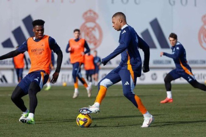 Mbappé está com febre - (crédito: Foto: divulgação Real Madrid) Mbappé está com febre - (crédito: Foto: divulgação Real Madrid)