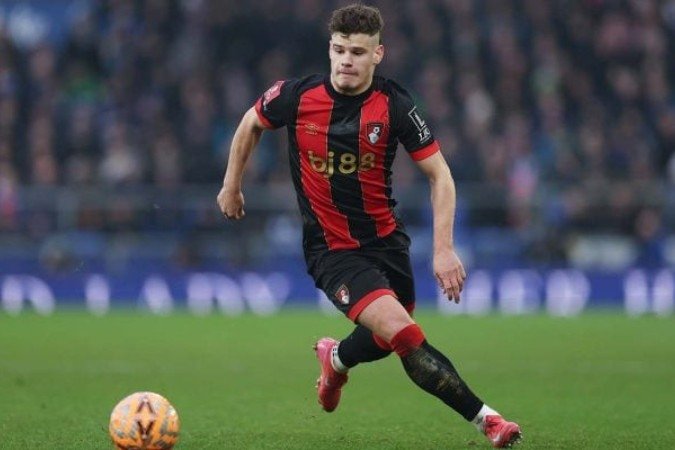 Kerkez marcou dois gols e deu cinco assistências em 39 partidas na última temporada - (crédito: Foto: Lewis Storey/Getty Images) Kerkez marcou dois gols e deu cinco assistências em 39 partidas na última temporada - (crédito: Foto: Lewis Storey/Getty Images)