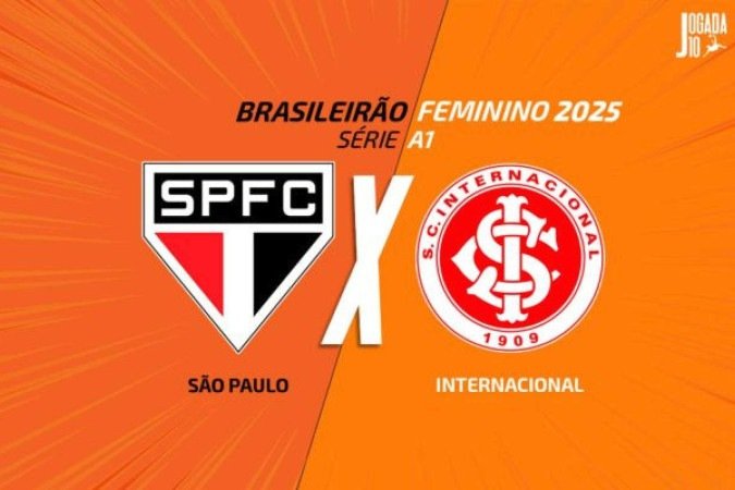 São Paulo e Internacional fazem duelo de opostos no Brasileirão Feminino - (crédito: Foto: Arte/Jogada10) São Paulo e Internacional fazem duelo de opostos no Brasileirão Feminino - (crédito: Foto: Arte/Jogada10)