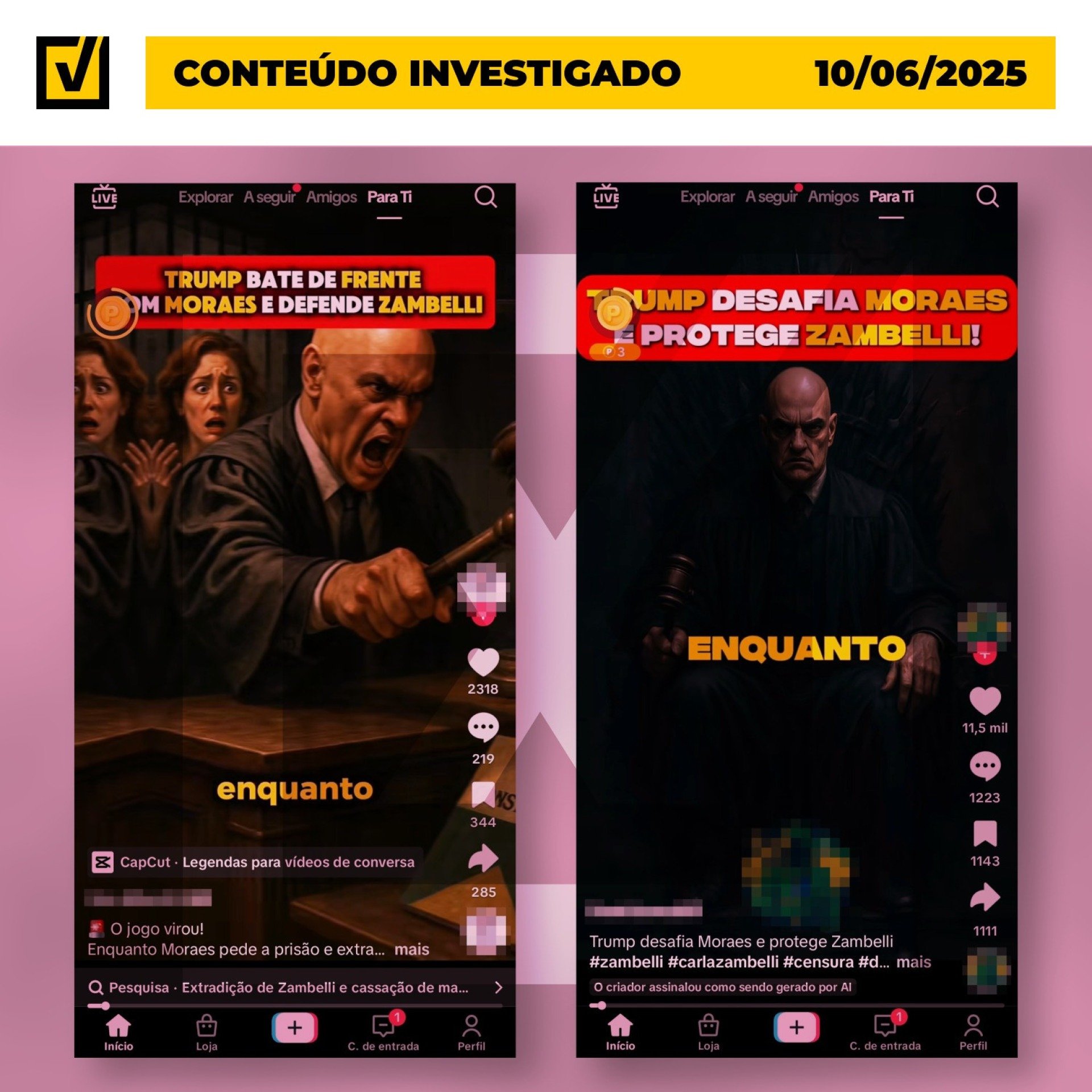 Trump não enviou recado ao Brasil sobre extradição de Zambelli, ao contrário do que afirma vídeo viral Trump não enviou recado ao Brasil sobre extradição de Zambelli, ao contrário do que afirma vídeo viral