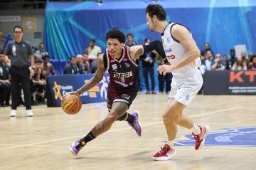 Didi Louzada teve média de 20 pontos na final contra o Minas e foi eleito o MVP das finais do NBB -  (crédito: Sesi Franca/Divulgação)