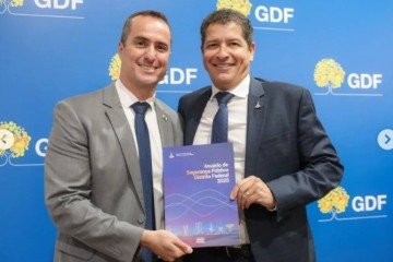 Lançamento do primeiro Anuário de Segurança Pública do DF ocorreu nesta quarta-feira (18) -  (crédito: Reprodução/Instagram/Sandro Avelar)