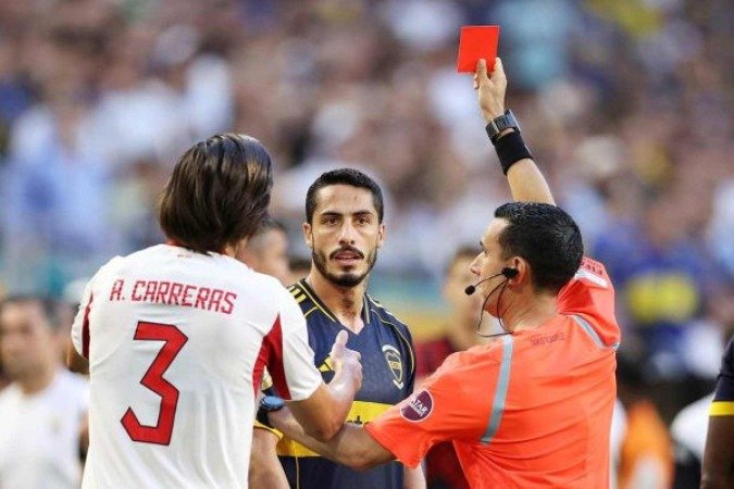 Jogadores do Boca Juniors foram suspensos por quatro partidas após expulsão na estreia no Mundial - (crédito: Foto: Megan Briggs/Getty Images) Jogadores do Boca Juniors foram suspensos por quatro partidas após expulsão na estreia no Mundial - (crédito: Foto: Megan Briggs/Getty Images)
