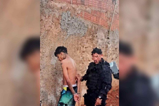 A prisão ocorreu nesta quarta-feira, e foi resultado de uma operação conjunta entre a inteligência da PMGO e PCGO - (crédito: Divulgação/PMGO) A prisão ocorreu nesta quarta-feira, e foi resultado de uma operação conjunta entre a inteligência da PMGO e PCGO - (crédito: Divulgação/PMGO)