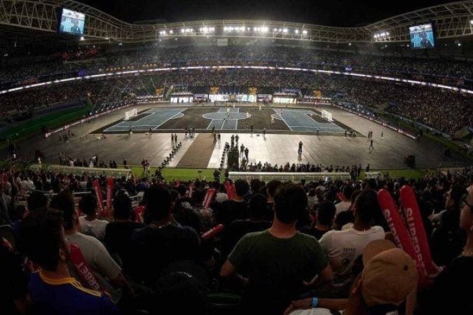 Allianz Parque, estádio do Palmeiras já sediou outras competições esportivas como a Kings League, o Monster Jam e o Nitro Circus - (crédito: Foto: Mauricio Rummens/Divulgação) Allianz Parque, estádio do Palmeiras já sediou outras competições esportivas como a Kings League, o Monster Jam e o Nitro Circus - (crédito: Foto: Mauricio Rummens/Divulgação)