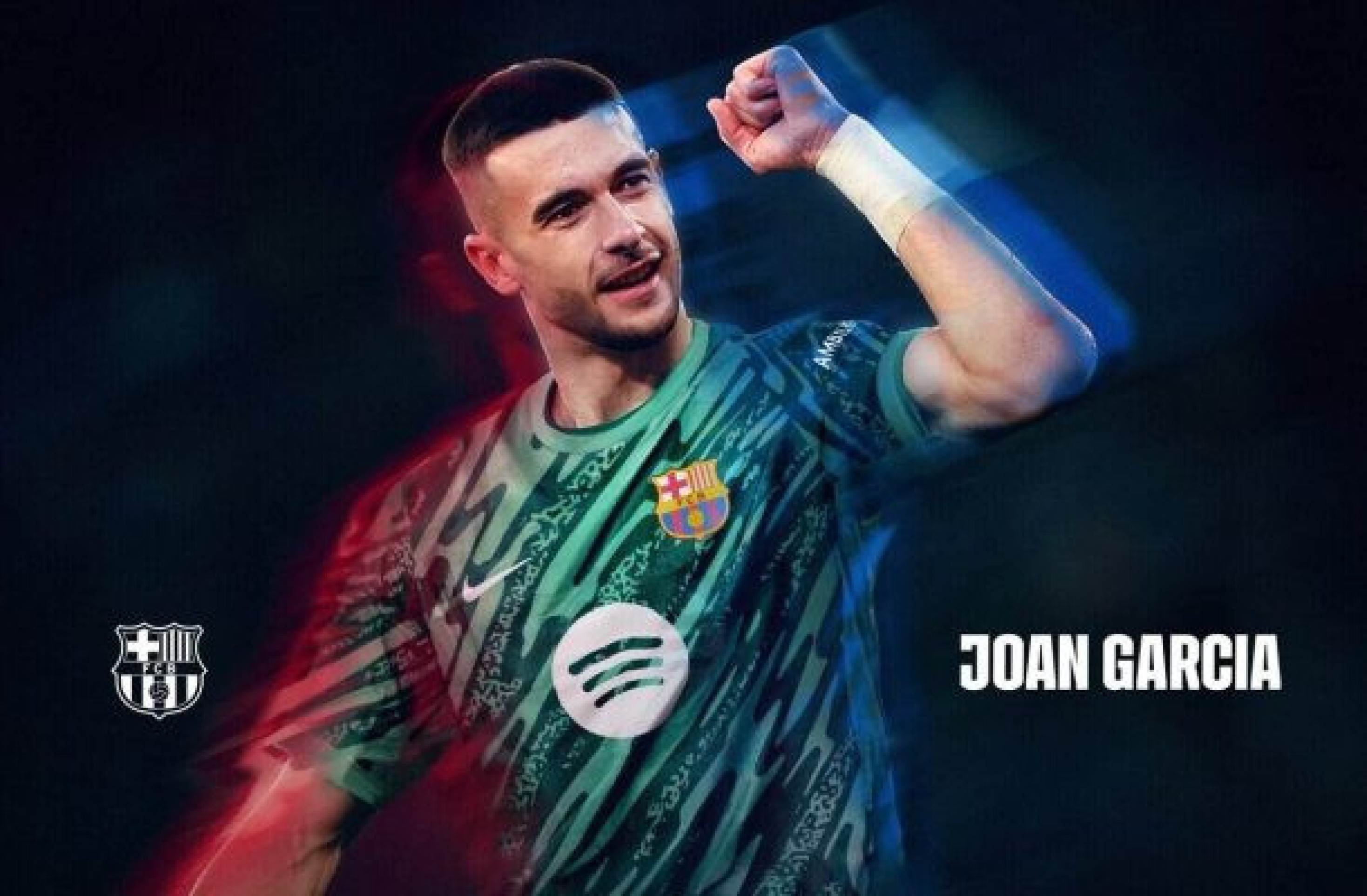Barcelona anuncia Joan García, ex-Espanyol, como novo goleiro Barcelona anuncia Joan García, ex-Espanyol, como novo goleiro