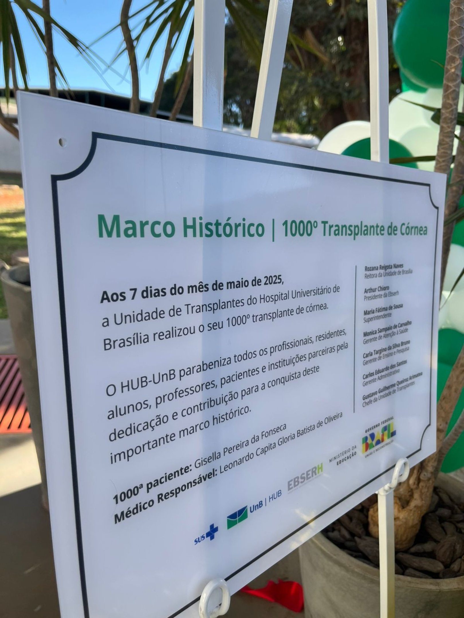 HUB alcança marca histórica de 1000 transplantes de córnea e 500 de rins HUB alcança marca histórica de 1000 transplantes de córnea e 500 de rins