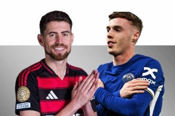 Jorginho protagonizou embates contra Cole Palmer nos tempos de Arsenal  -  (crédito: Fifa e AFP)