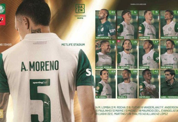 Foto: Divulgação/Palmeiras