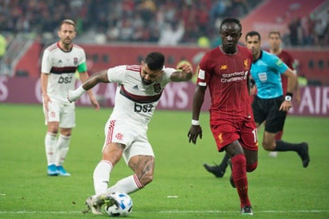 Flamengo enfrentou o Liverpool em 2019 pela decisão do Mundial de Clubes - (crédito: Foto: Alexandre Vidal/Flamengo) Flamengo enfrentou o Liverpool em 2019 pela decisão do Mundial de Clubes - (crédito: Foto: Alexandre Vidal/Flamengo)