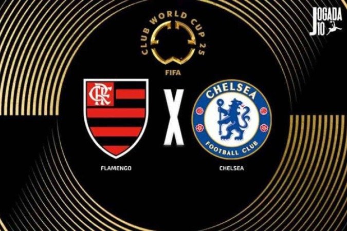 Flamengo e Chelsea fazem o duelo mais aguardado do Mundial de Clubes - (crédito: Arte: Jogada10) Flamengo e Chelsea fazem o duelo mais aguardado do Mundial de Clubes - (crédito: Arte: Jogada10)