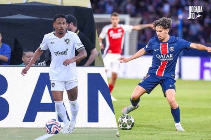 Vitinho levou a melhor sobre Vitinha na quinta - (crédito: Foto: Vitor Silva/Botafogo e Divulgação/PSG ) Vitinho levou a melhor sobre Vitinha na quinta - (crédito: Foto: Vitor Silva/Botafogo e Divulgação/PSG )