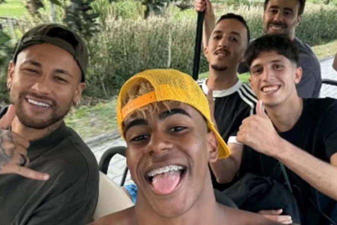Neymar e Yamal durante férias - (crédito: Reprodução) Neymar e Yamal durante férias - (crédito: Reprodução)