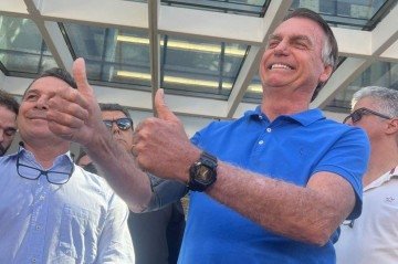 Jair Bolsonaro afirmou que já se sente bem para seguir com seus compromissos -  (crédito: Ana Carolina Alves/CB)
