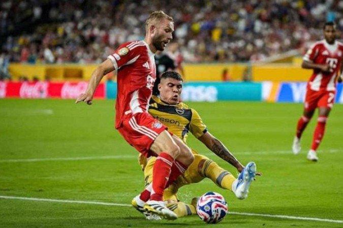 Boca conseguiu dificultar a vida do Bayern, mas acabou derrotado -  (crédito: Foto: Divulgação/Bayern de Munique)