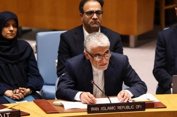 Embaixador permanente do Irã na Organização das Nações Unidas (ONU), Amir-Saeid Iravani

 -  (crédito:  Michael M. Santiago / GETTY IMAGES NORTH AMERICA / Getty Images via AFP)