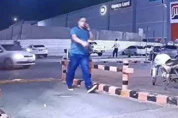 Haylan foi visto saindo do shopping em fuga. Ele foi preso logo depois -  (crédito: Material cedido ao Correio)
