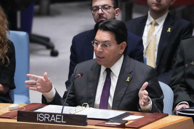 Embaixador de Israel na ONU, Danny Danon - (crédito: Bryan R. SMITH / AFP ) Embaixador de Israel na ONU, Danny Danon - (crédito: Bryan R. SMITH / AFP )